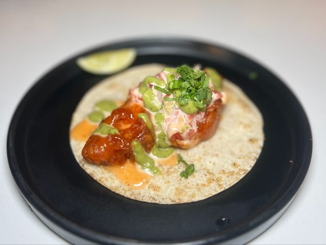 Fried Fish Street Taco.